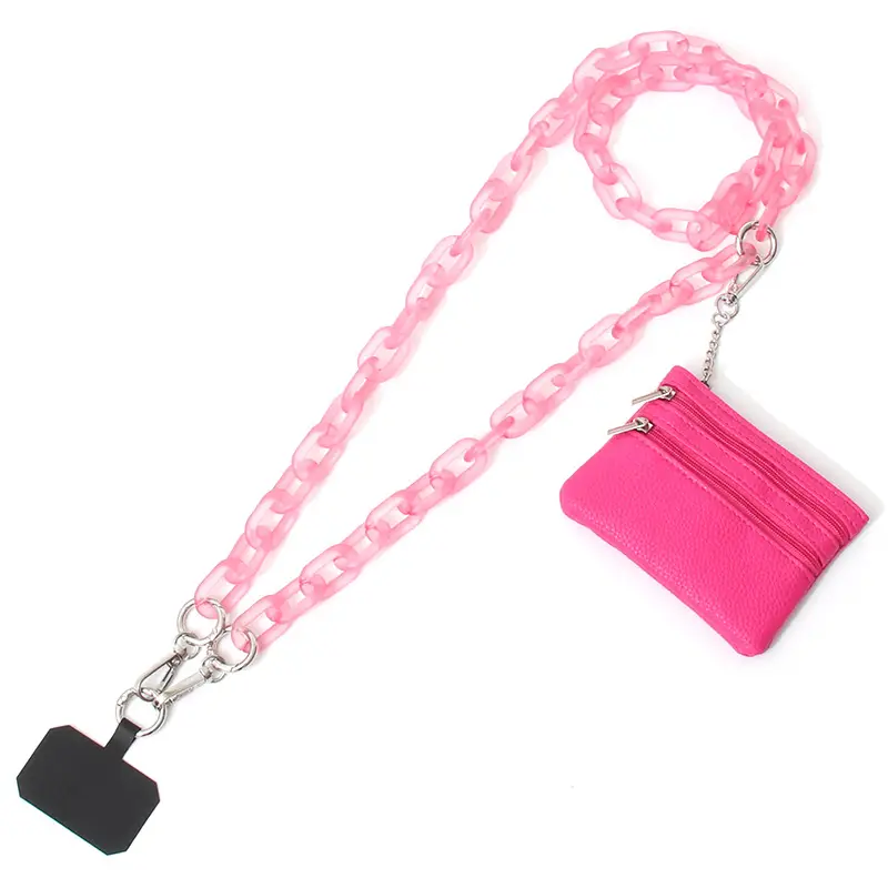 Blue Acrylic Chain Crossbody Bag Strap for Women - Image 5