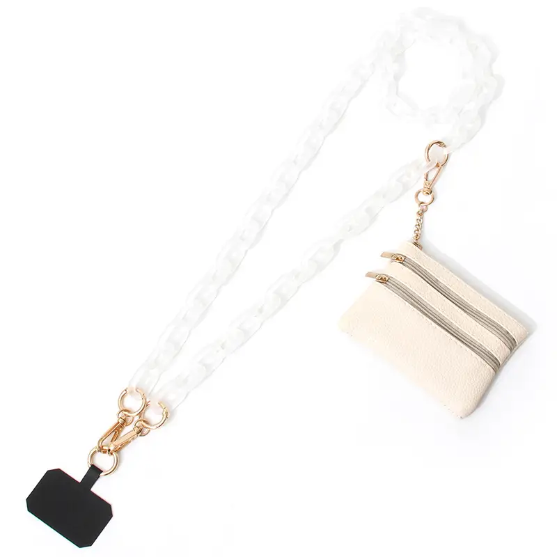 Blue Acrylic Chain Crossbody Bag Strap for Women - Image 8