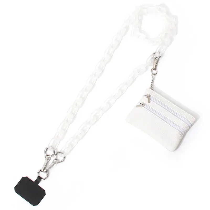 Blue Acrylic Chain Crossbody Bag Strap for Women - Image 9