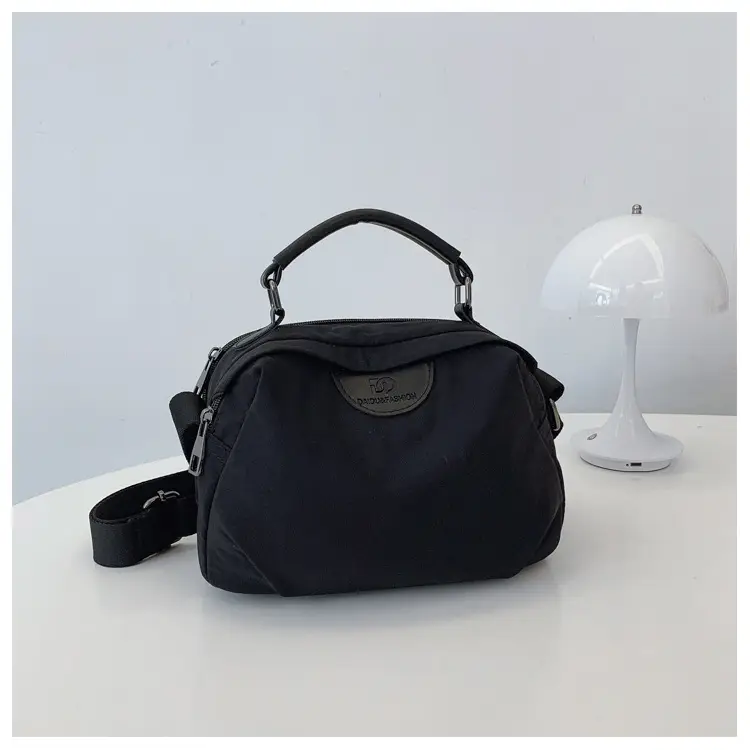 Women's Textured Waterproof Oxford Handbag Beige Multi Layer Casual — feature 42
