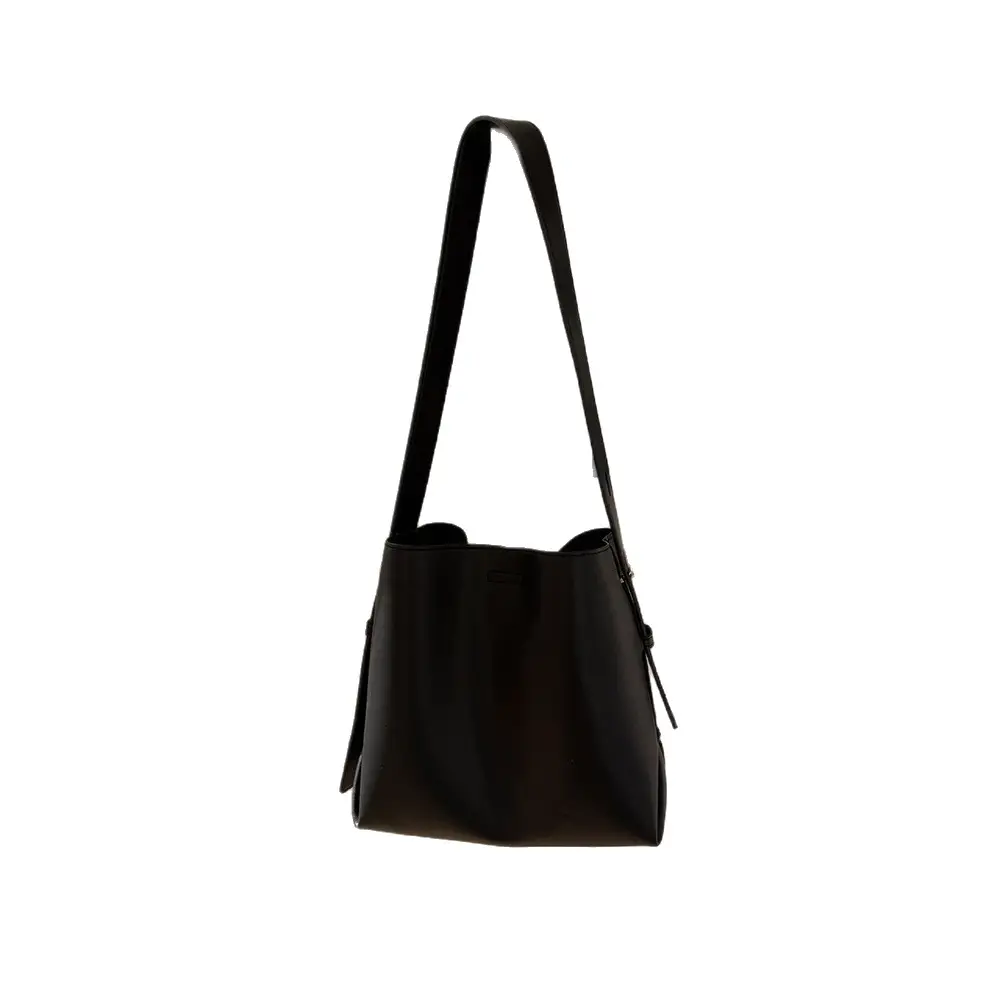Brown Leather Bucket Bag for Women 2026