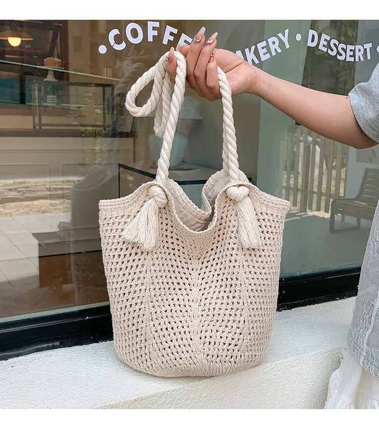 Women Woven Straw Shoulder Bag Summer New Fashion — feature 1