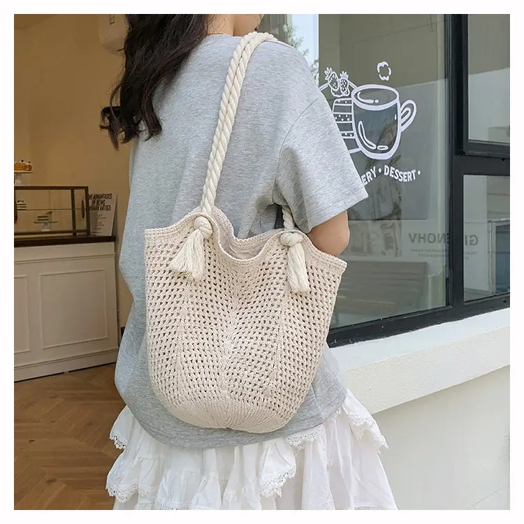 Women Woven Straw Shoulder Bag Summer New Fashion — feature 12