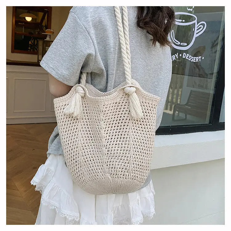 Women Woven Straw Shoulder Bag Summer New Fashion — feature 14