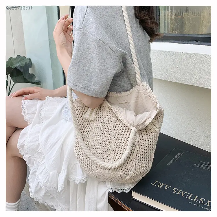 Women Woven Straw Shoulder Bag Summer New Fashion — feature 15