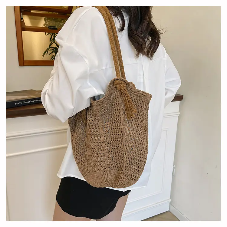 Women Woven Straw Shoulder Bag Summer New Fashion — feature 16