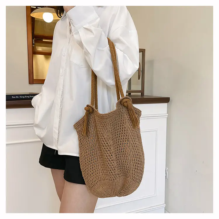 Women Woven Straw Shoulder Bag Summer New Fashion — feature 19
