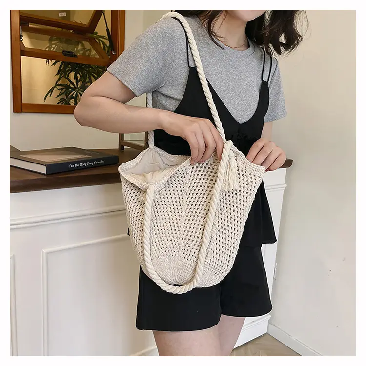 Women Woven Straw Shoulder Bag Summer New Fashion — feature 21