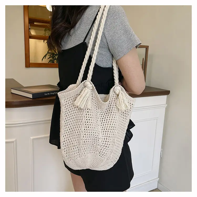 Women Woven Straw Shoulder Bag Summer New Fashion — feature 22