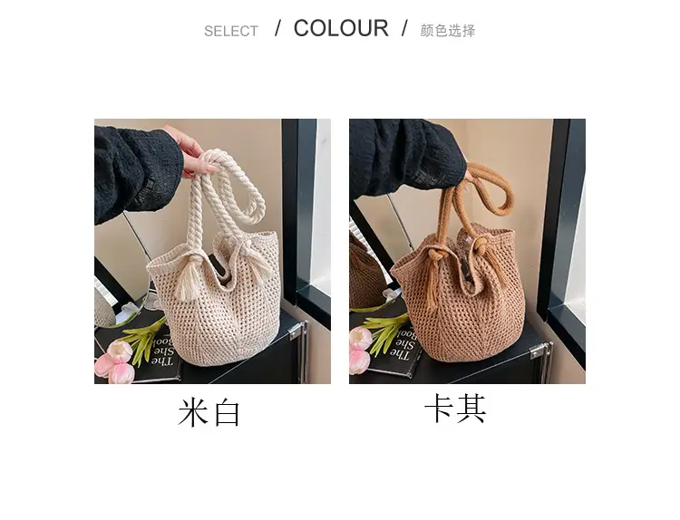 Women Woven Straw Shoulder Bag Summer New Fashion — feature 3