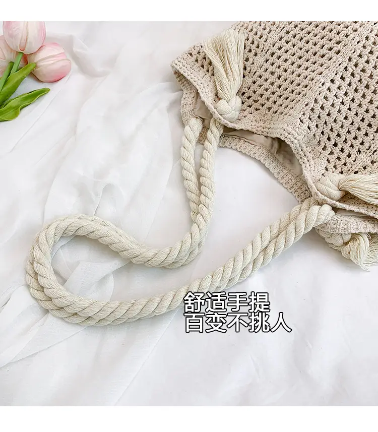 Women Woven Straw Shoulder Bag Summer New Fashion — feature 6