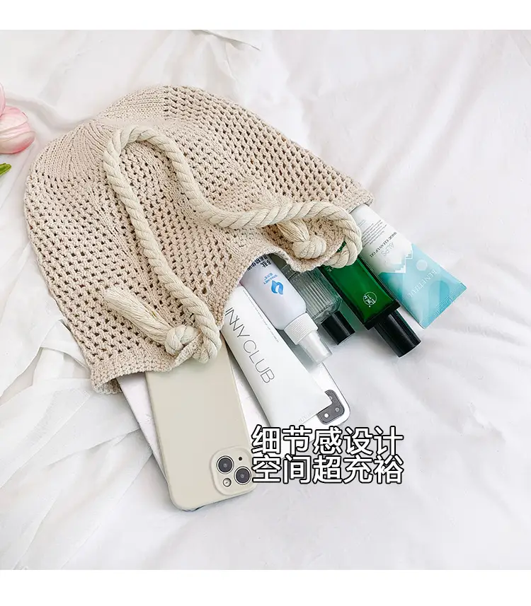 Women Woven Straw Shoulder Bag Summer New Fashion — feature 7