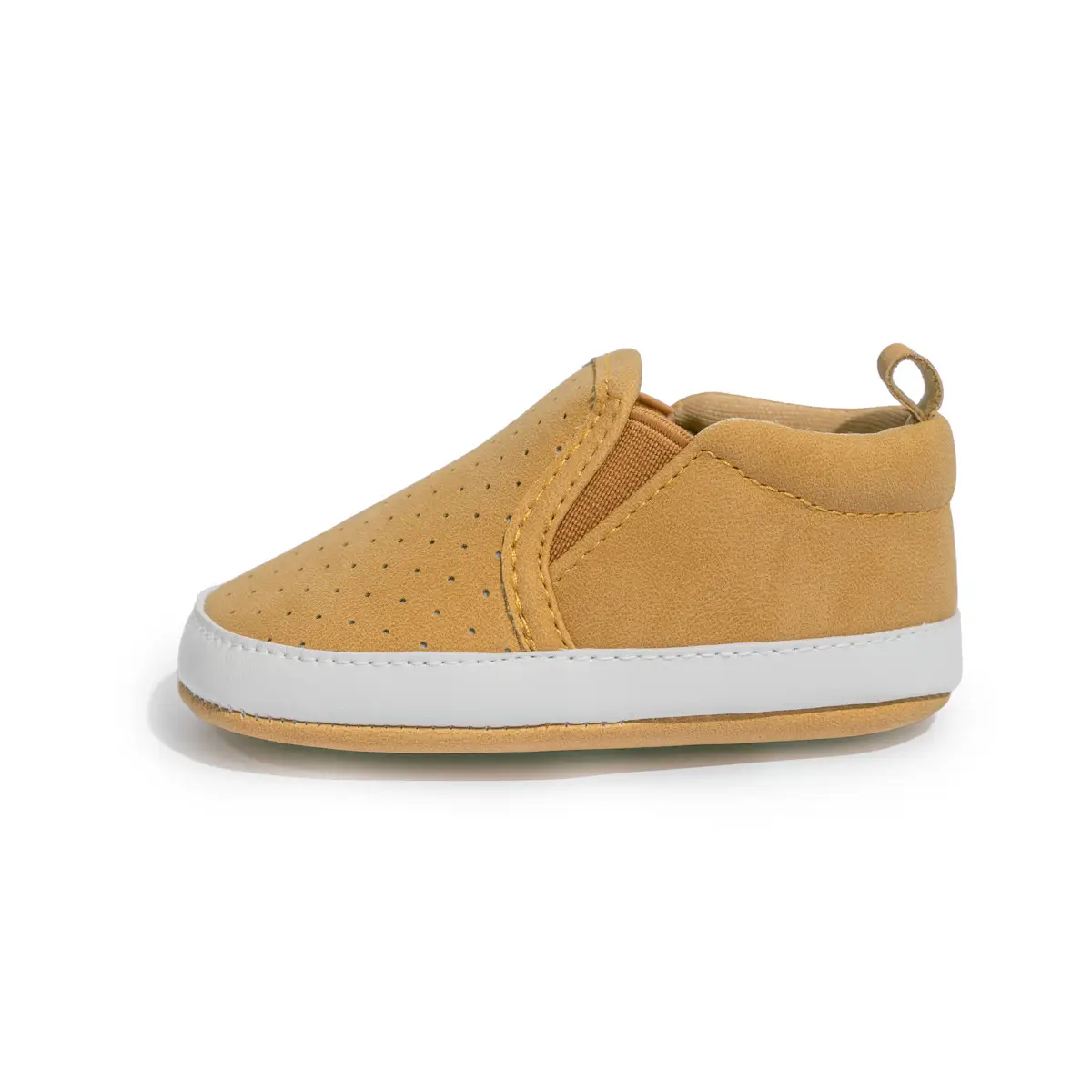 Baby Slip-On Shoes Tan Non-Slip Comfortable