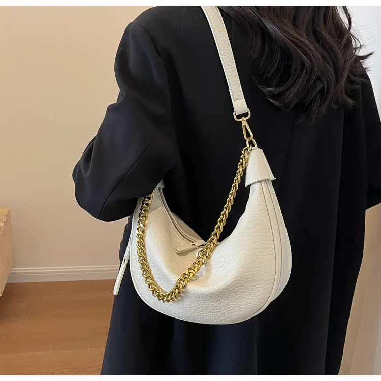 Women Chain Crossbody Bag Beige Large Capacity — feature 18