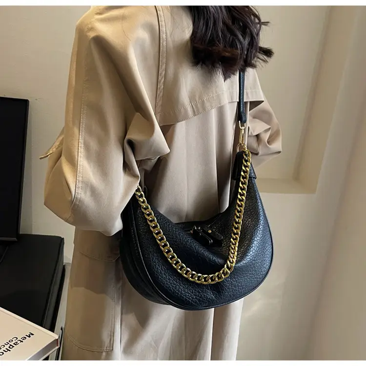 Women Chain Crossbody Bag Beige Large Capacity — feature 19