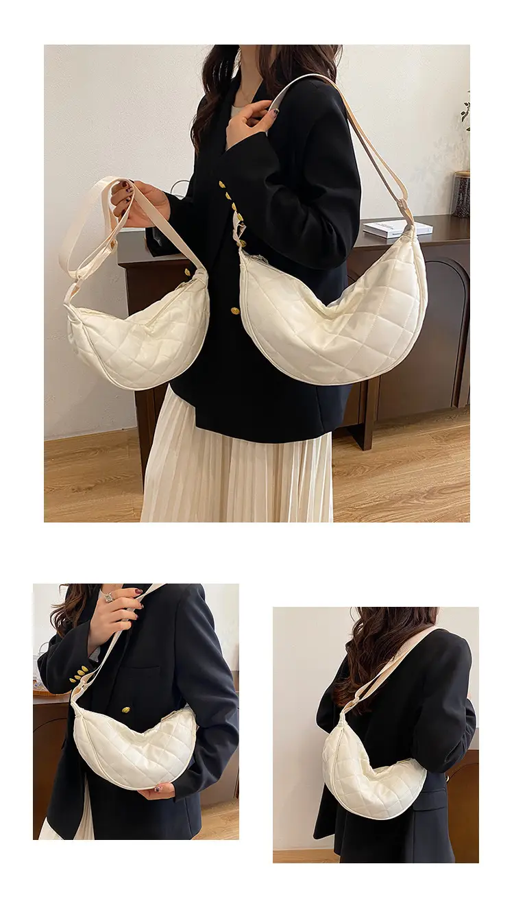 Women Quilted Crossbody Bag Large Capacity Niche Versatile — feature 11