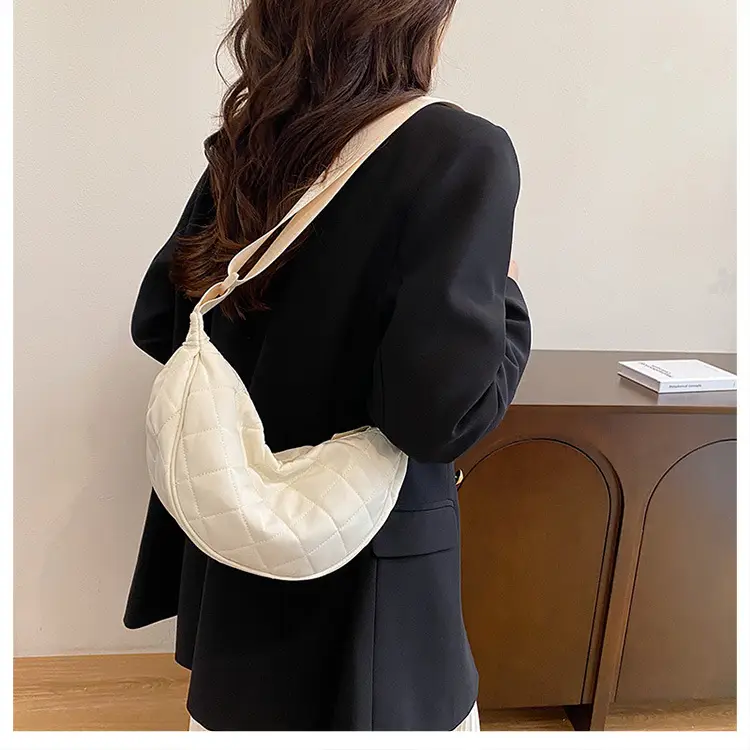 Women Quilted Crossbody Bag Large Capacity Niche Versatile — feature 14