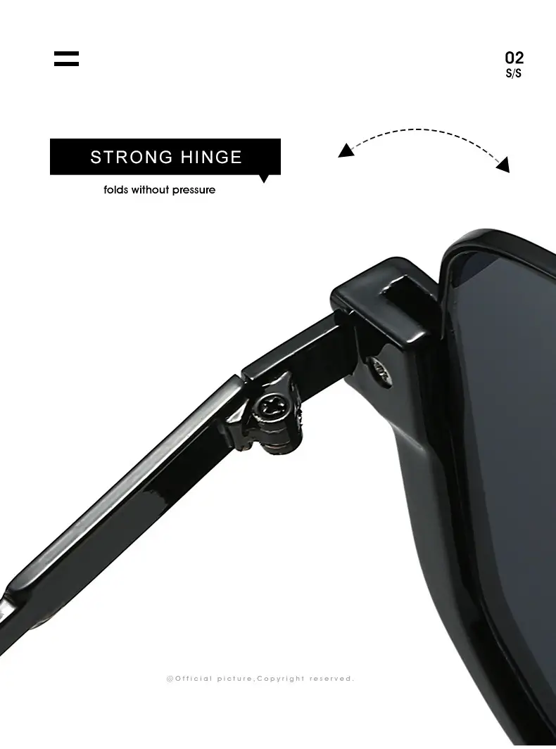 Double Beam Metal Sunglasses Women Korean Style Anti UV — feature 14