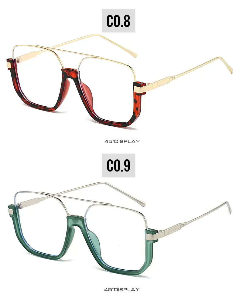 Double Beam Metal Sunglasses Women Korean Style Anti UV — feature 24