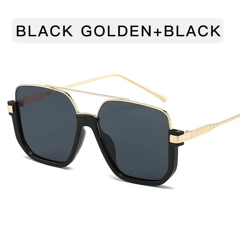 Double Beam Metal Sunglasses Women Korean Style Anti UV - Image 3