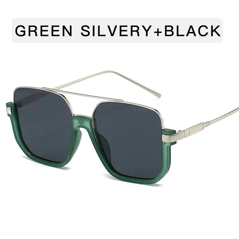 Double Beam Metal Sunglasses Women Korean Style Anti UV - Image 5