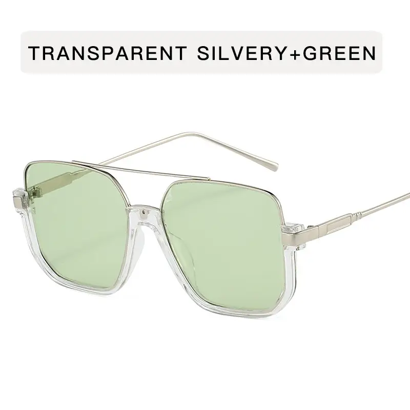 Double Beam Metal Sunglasses Women Korean Style Anti UV - Image 6