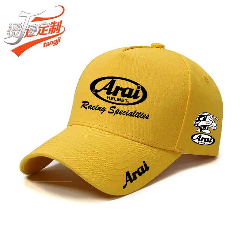 Arai Yellow Racing Cap Unisex Logo - Image 3