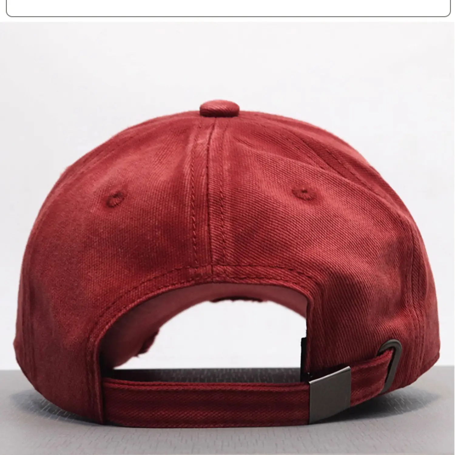 Vintage Grey Denim Baseball Cap with "NEW YORK" Embroidery — feature 10