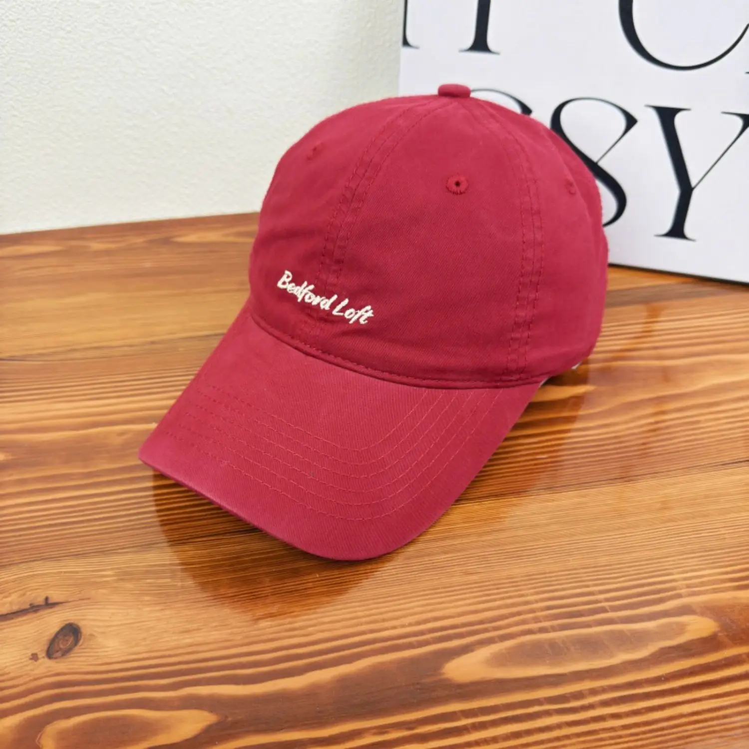 Women's Red & Black Baseball Caps with "Inspired By Lath" Design — feature 7