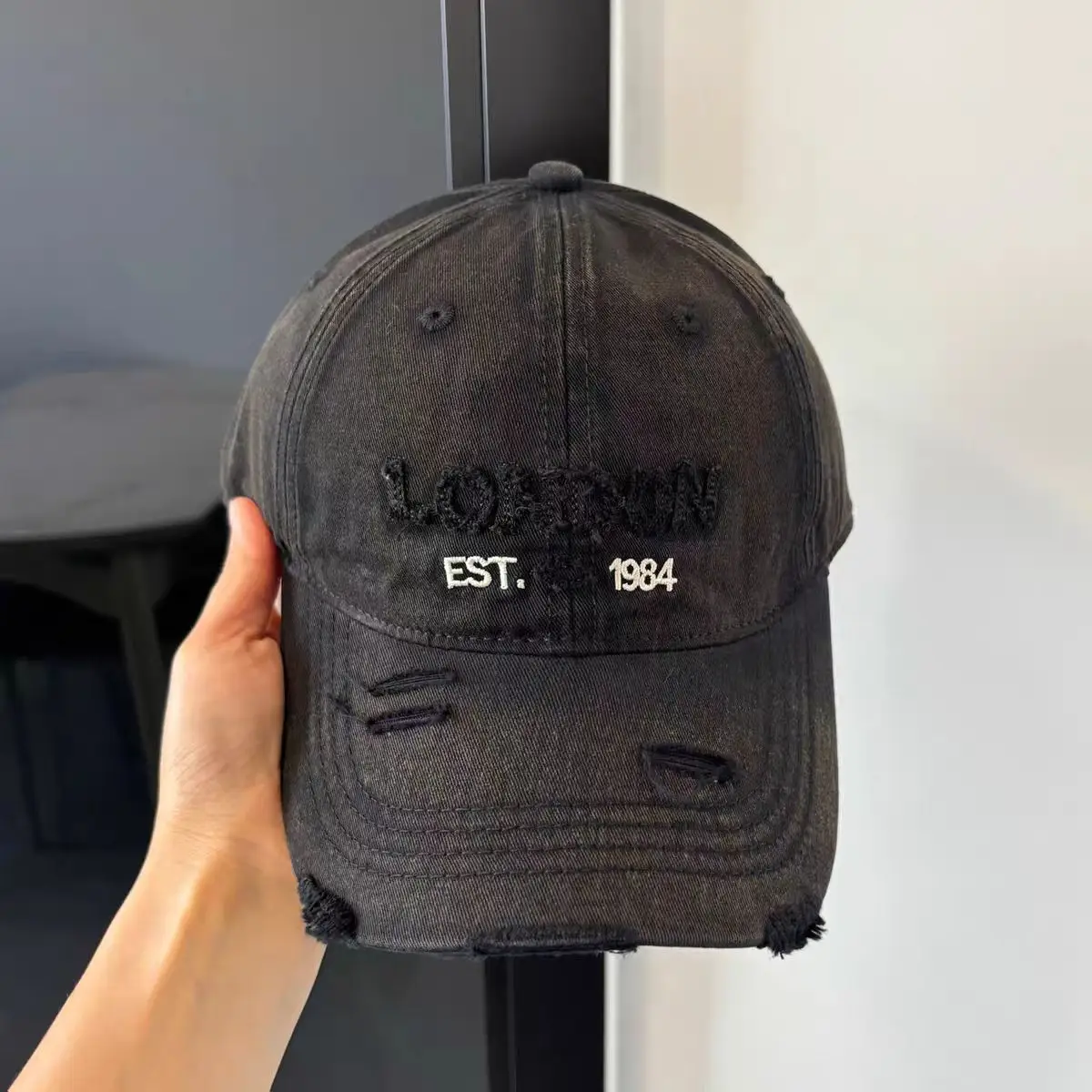 Vintage Distressed Baseball Cap for Women, 1984 Est. - Image 8