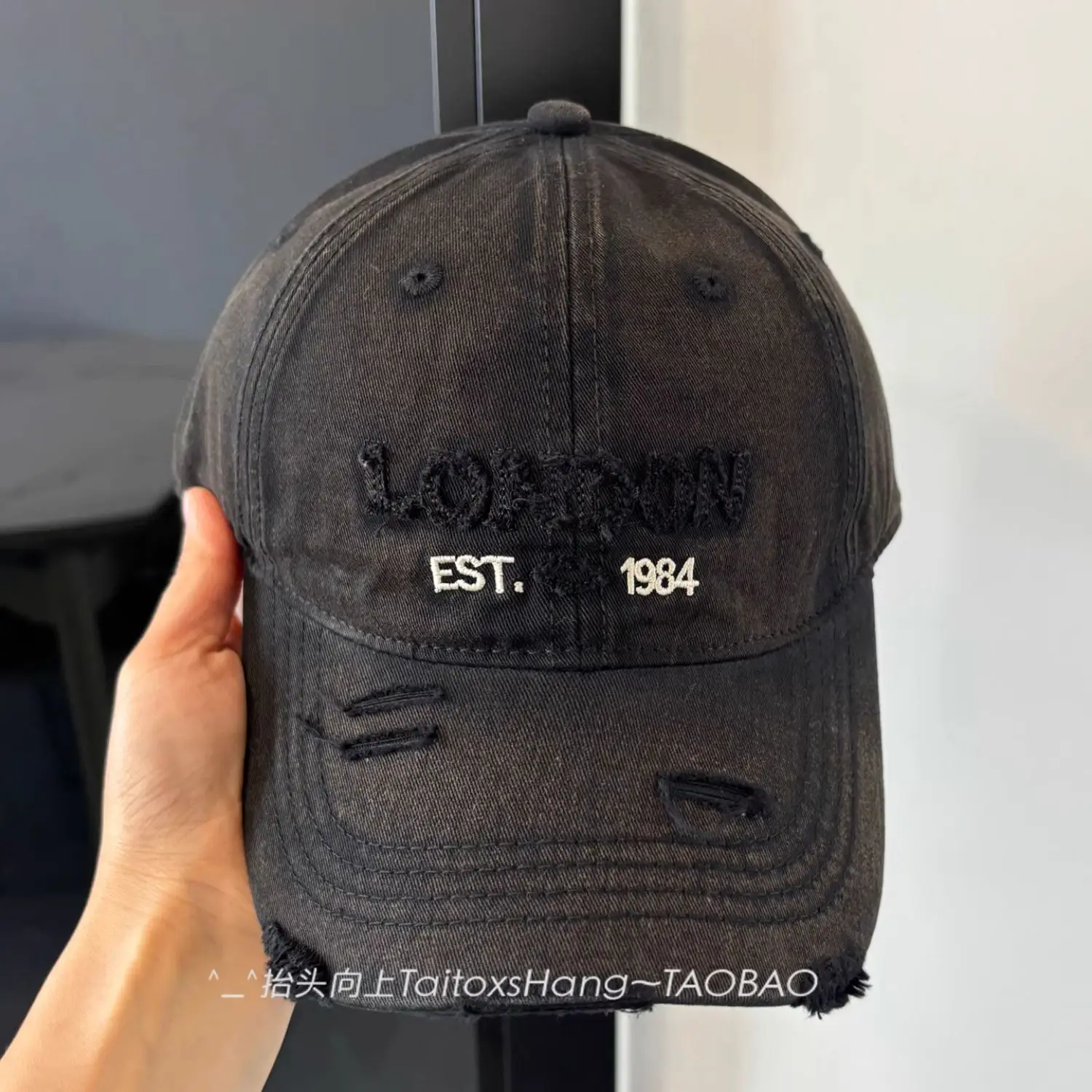 Vintage Distressed Baseball Cap for Women, 1984 Est. — feature 4