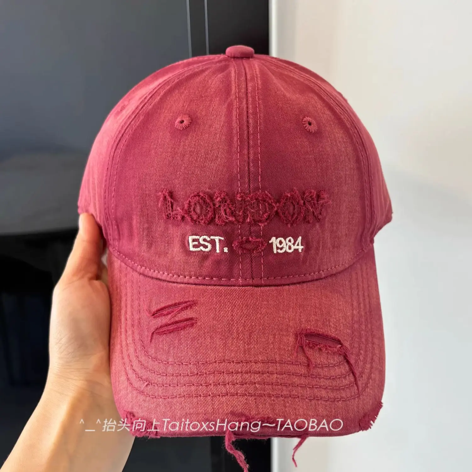 Vintage Distressed Baseball Cap for Women, 1984 Est. — feature 5