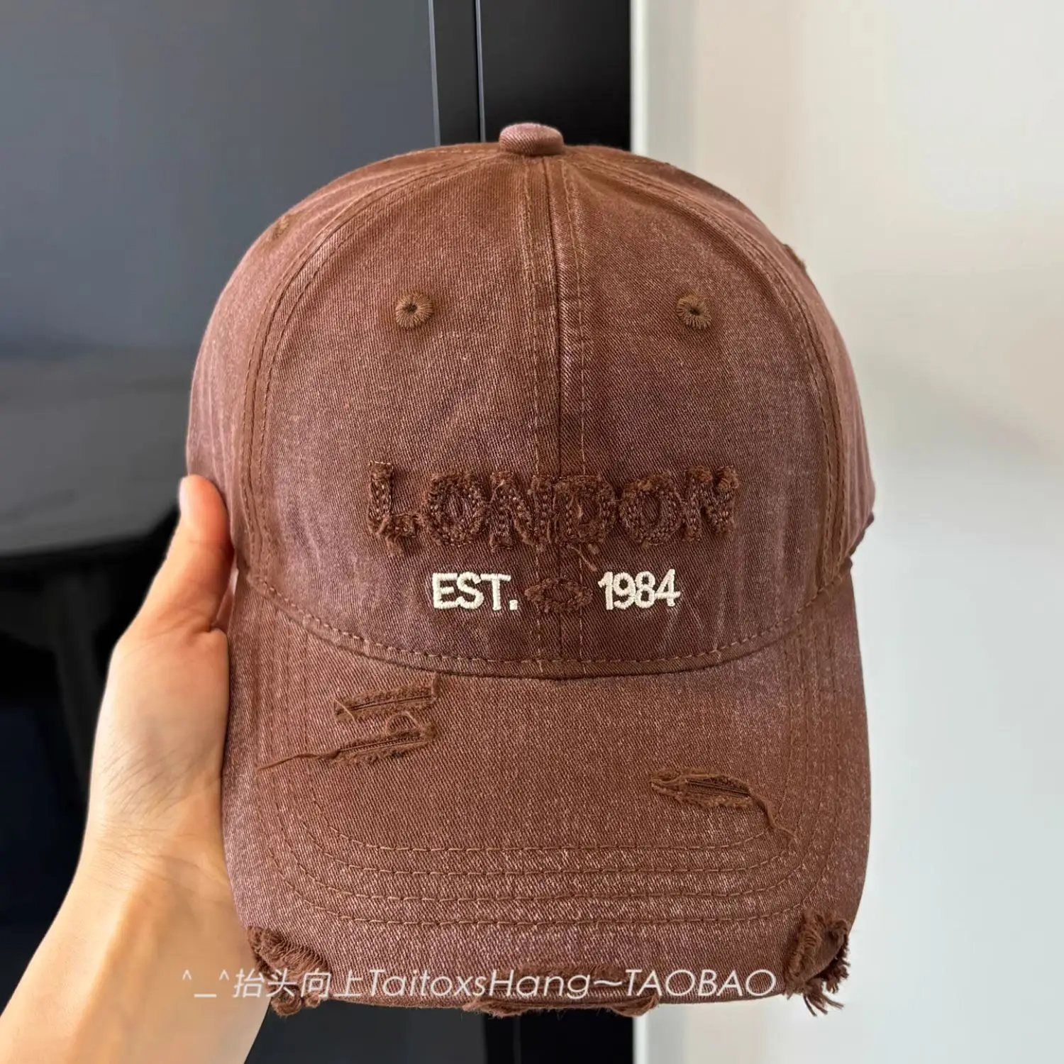 Vintage Distressed Baseball Cap for Women, 1984 Est. — feature 6