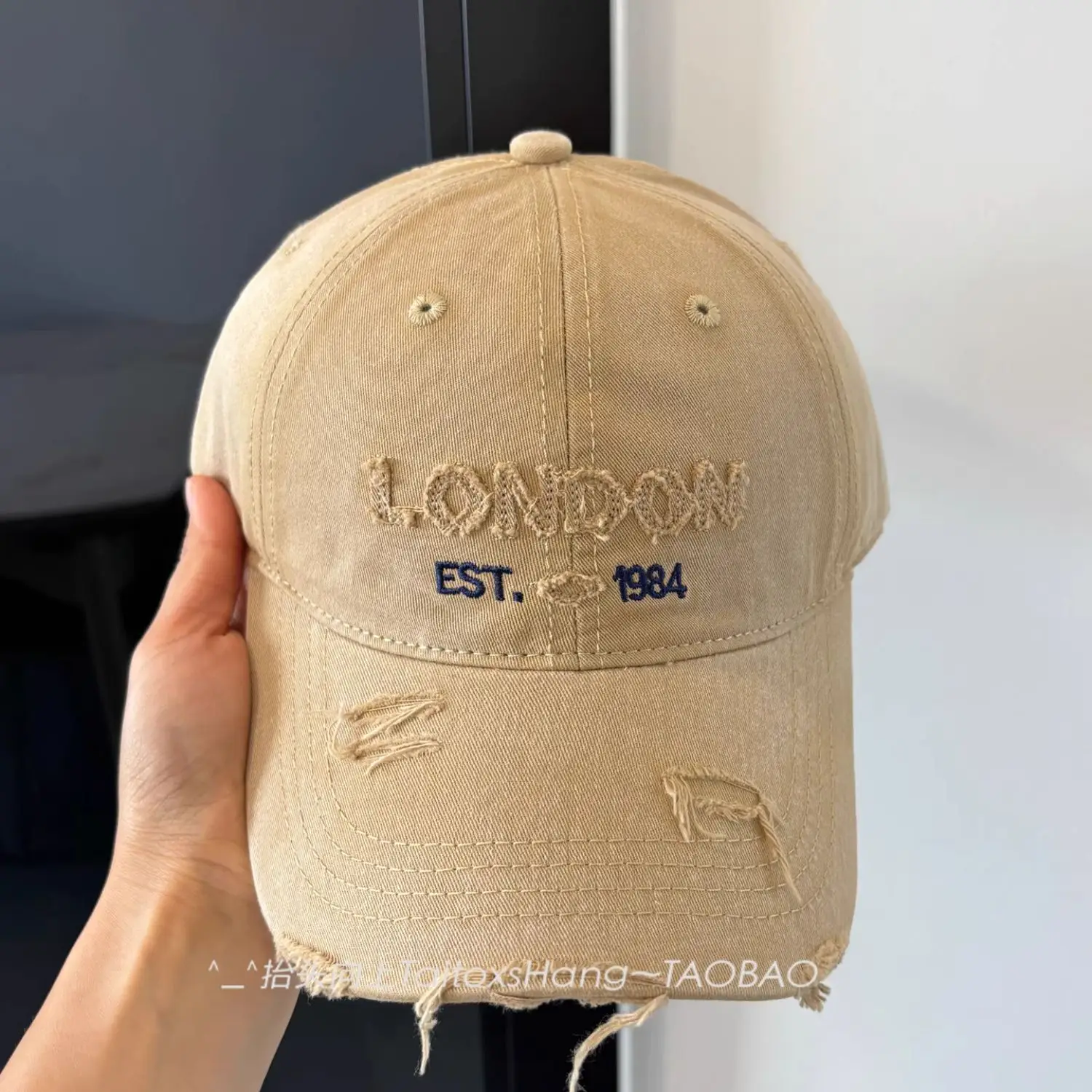 Vintage Distressed Baseball Cap for Women, 1984 Est. — feature 8