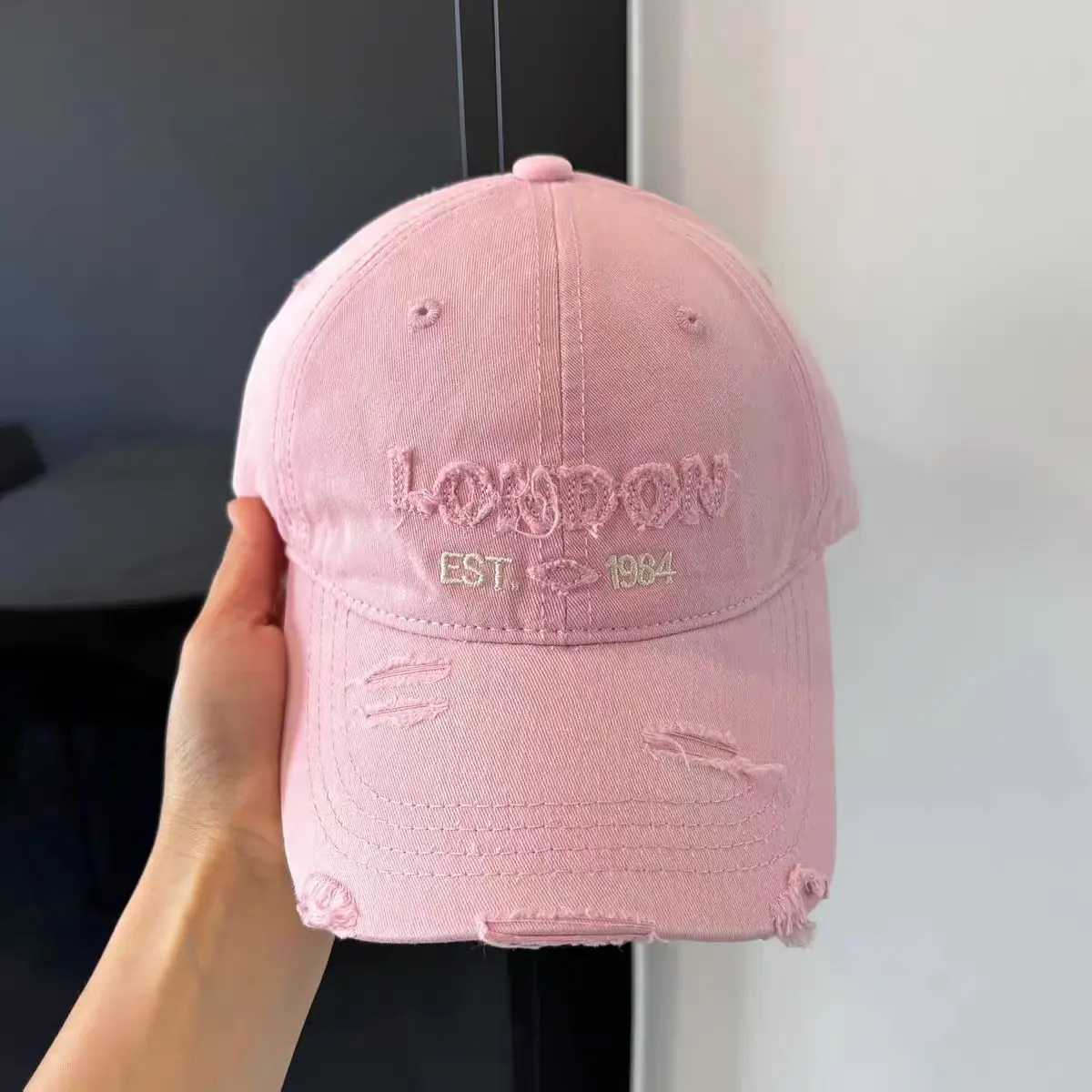 Vintage Distressed Baseball Cap for Women, 1984 Est. - Image 2
