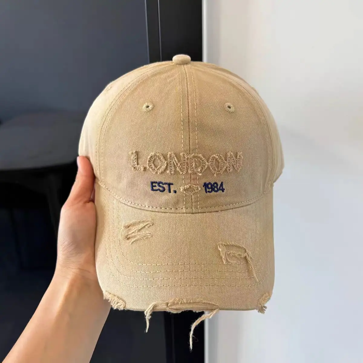 Vintage Distressed Baseball Cap for Women, 1984 Est. - Image 5