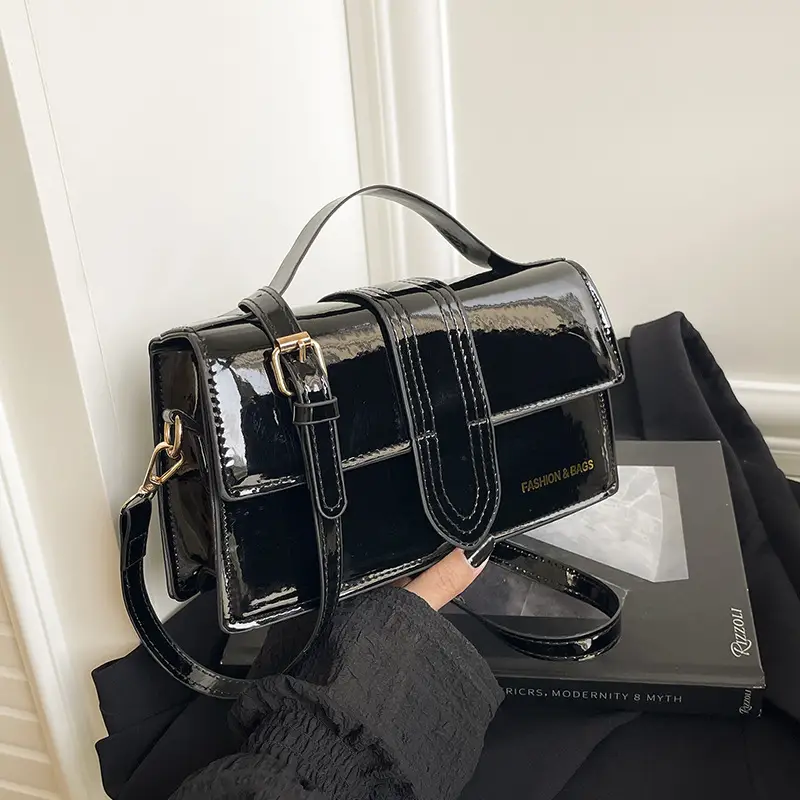 2025 New Jersey Style Crossbody Bag Red Black - Image 5