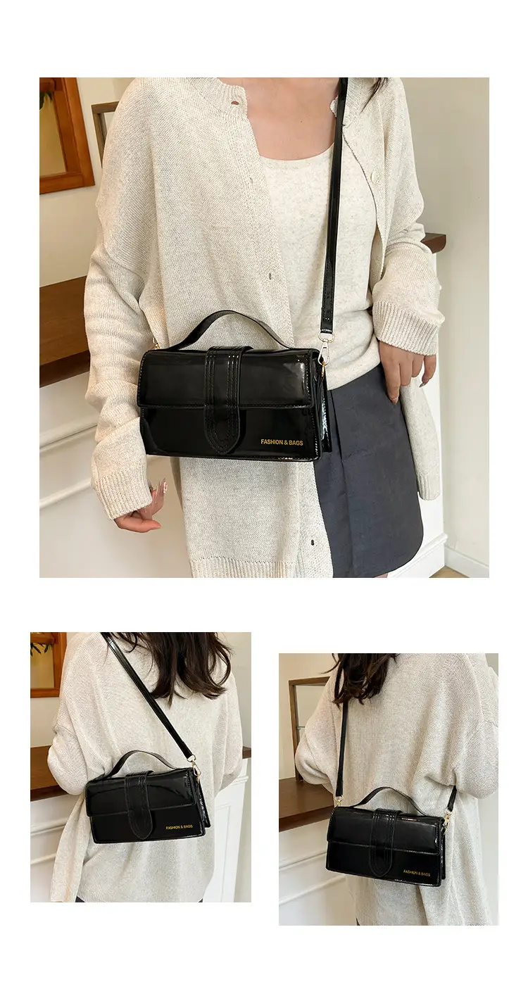 2025 New Jersey Style Crossbody Bag Red Black — feature 19