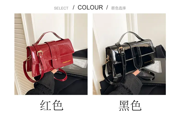 2025 New Jersey Style Crossbody Bag Red Black — feature 3