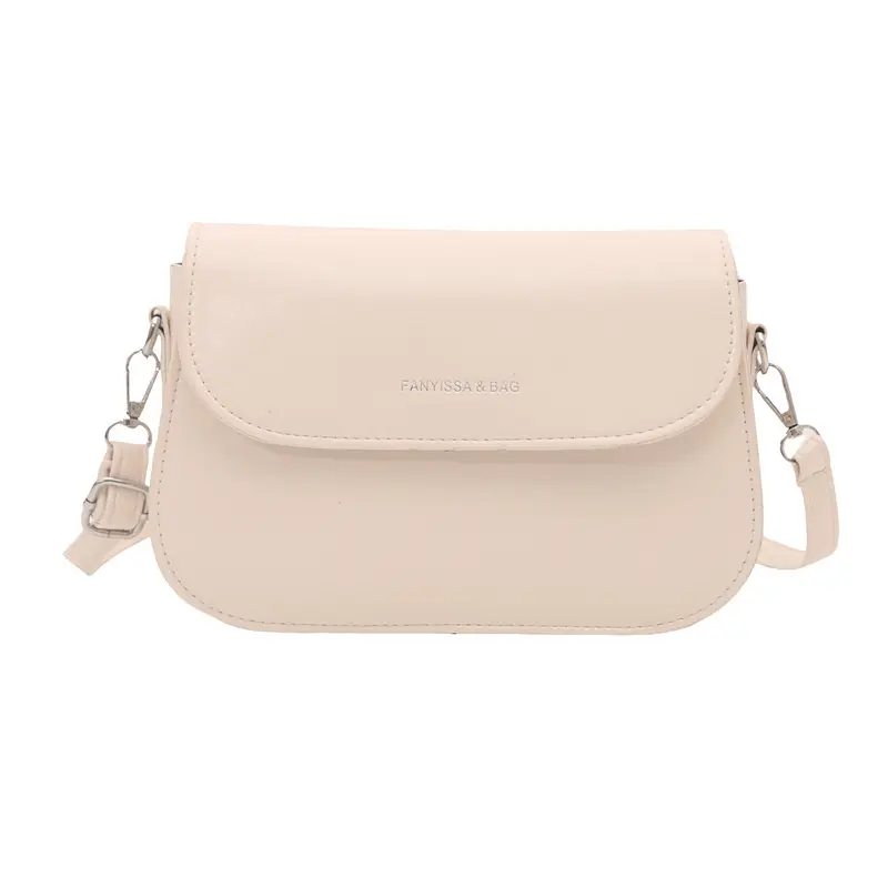 Korean Style Single Shoulder Crossbody Bag Brown Saddle