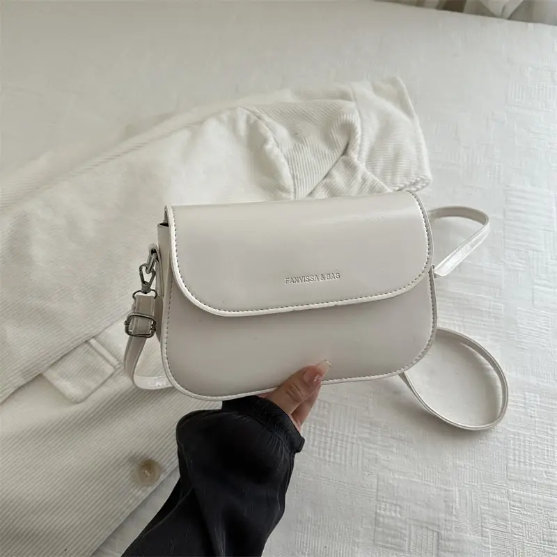 Korean Style Single Shoulder Crossbody Bag Brown Saddle