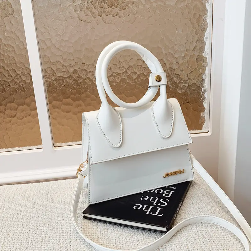 White Korean Style Crossbody Bag for Women - Image 6