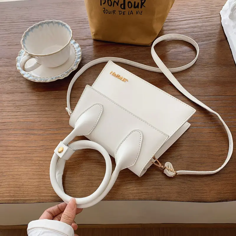 White Korean Style Crossbody Bag for Women - Image 2