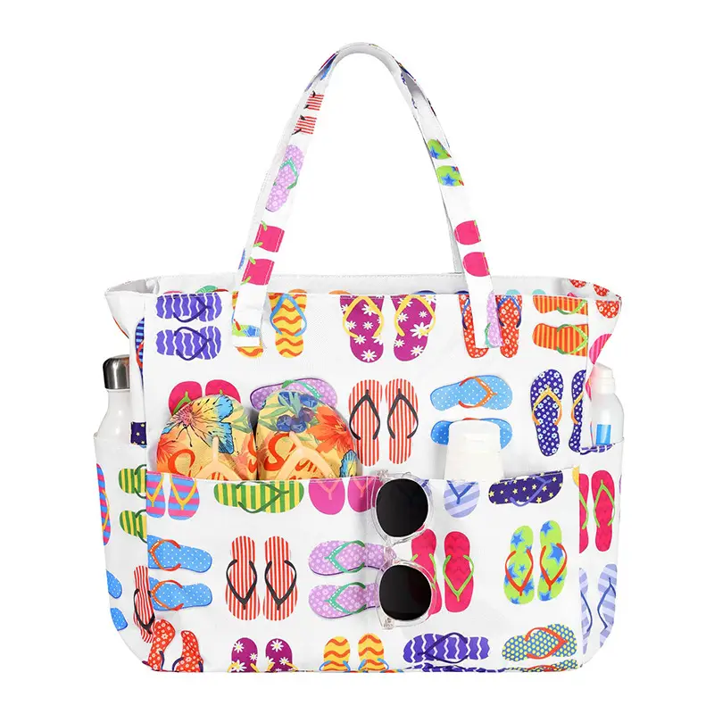 Printed Beach Bag Large Capacity Travel Storage Bag