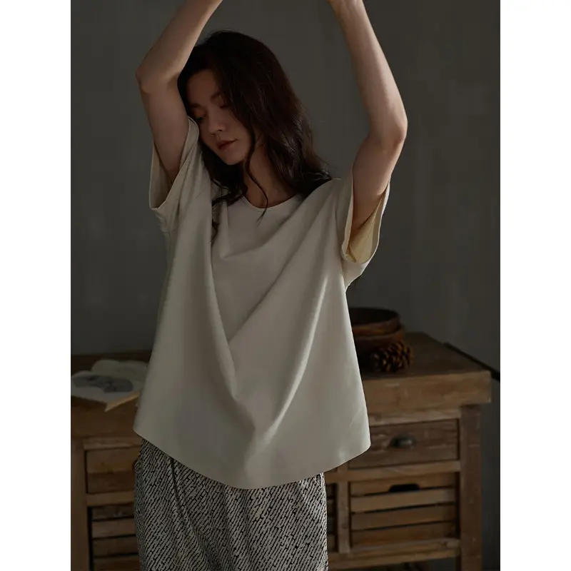 Pajamas for Women, Summer Modal Loose-Fitting Korean Style Solid Color High-End Wearable Summer Home Wear Set Casual Style