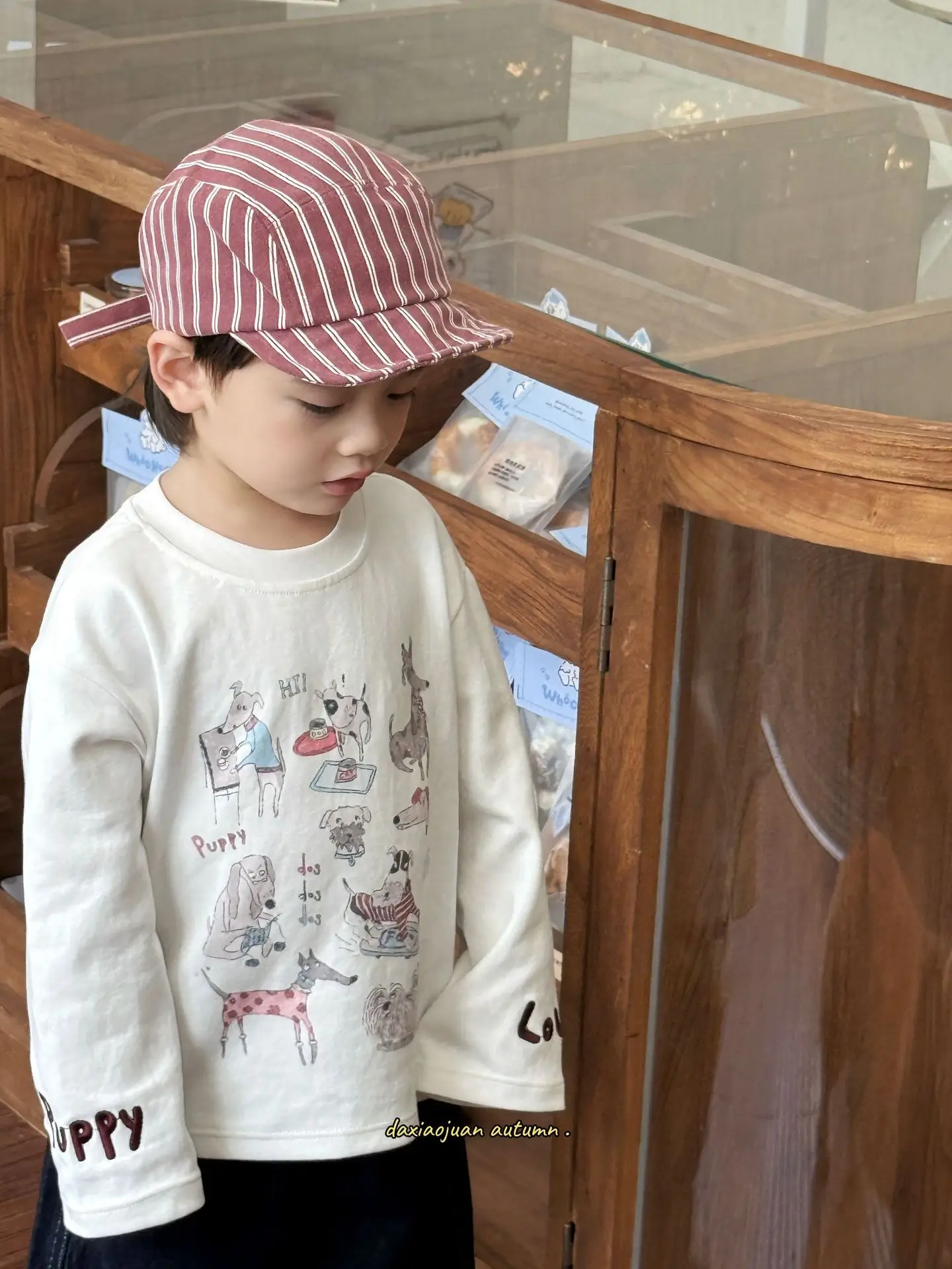 Children's Japanese Cartoon Long Sleeve T-Shirt Set - Image 4