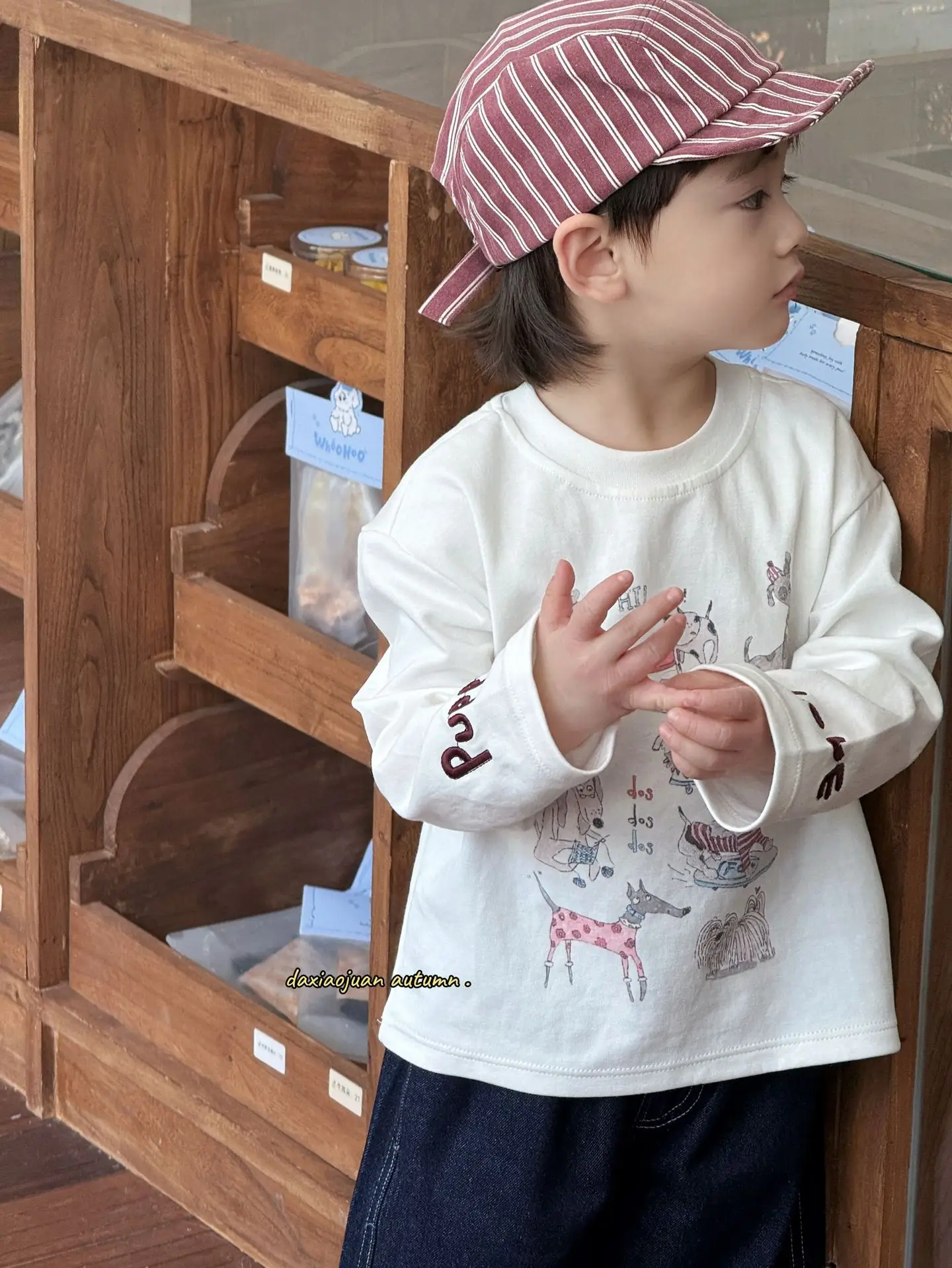 Children's Japanese Cartoon Long Sleeve T-Shirt Set - Image 5