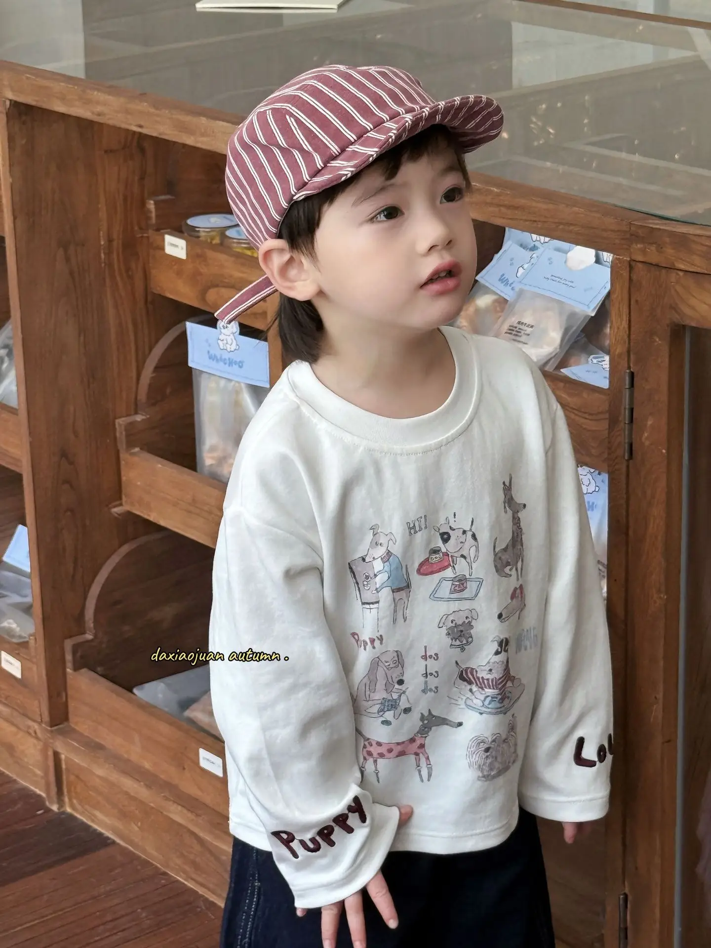 Children's Japanese Cartoon Long Sleeve T-Shirt Set — feature 23