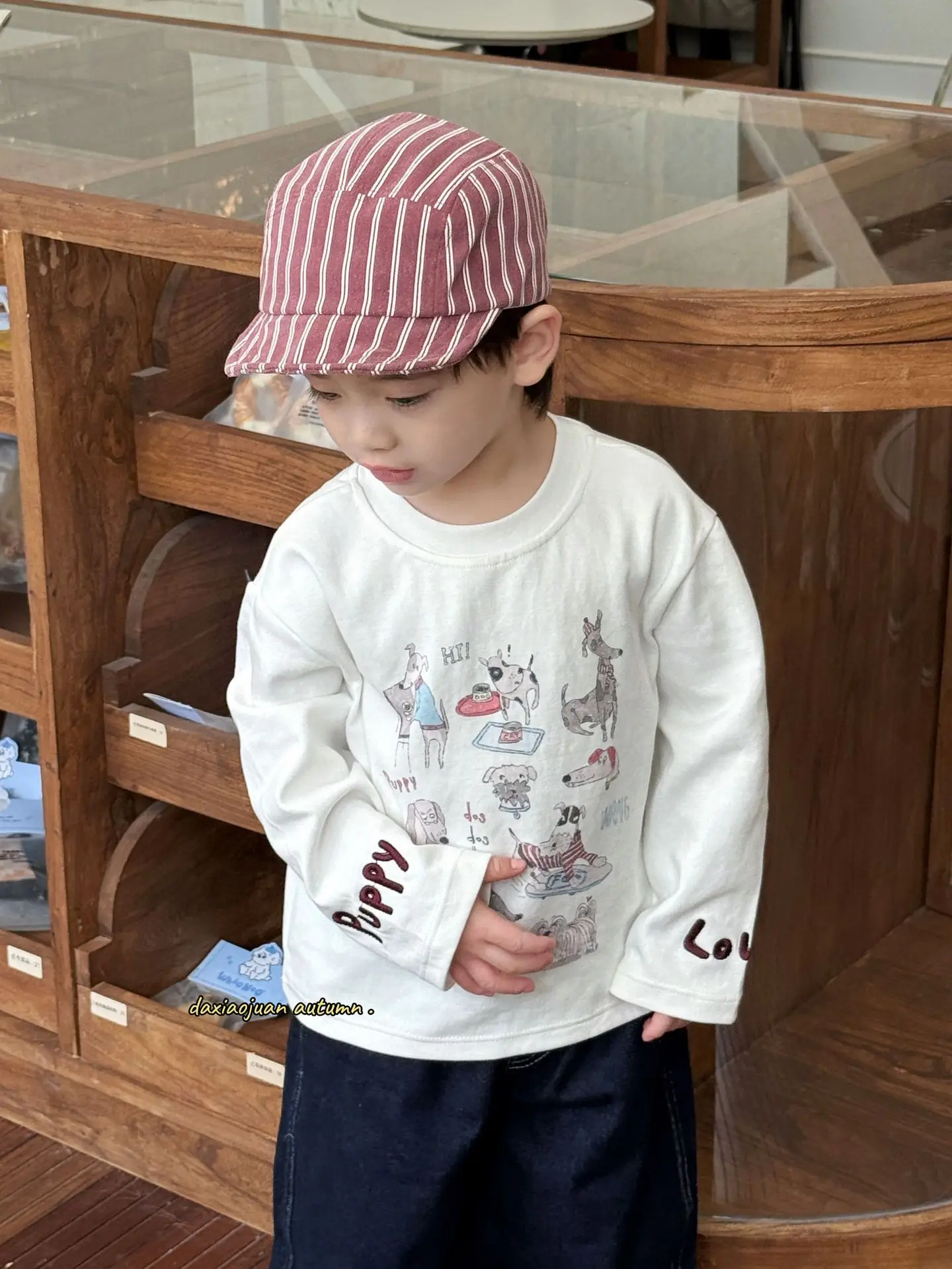Children's Japanese Cartoon Long Sleeve T-Shirt Set — feature 25