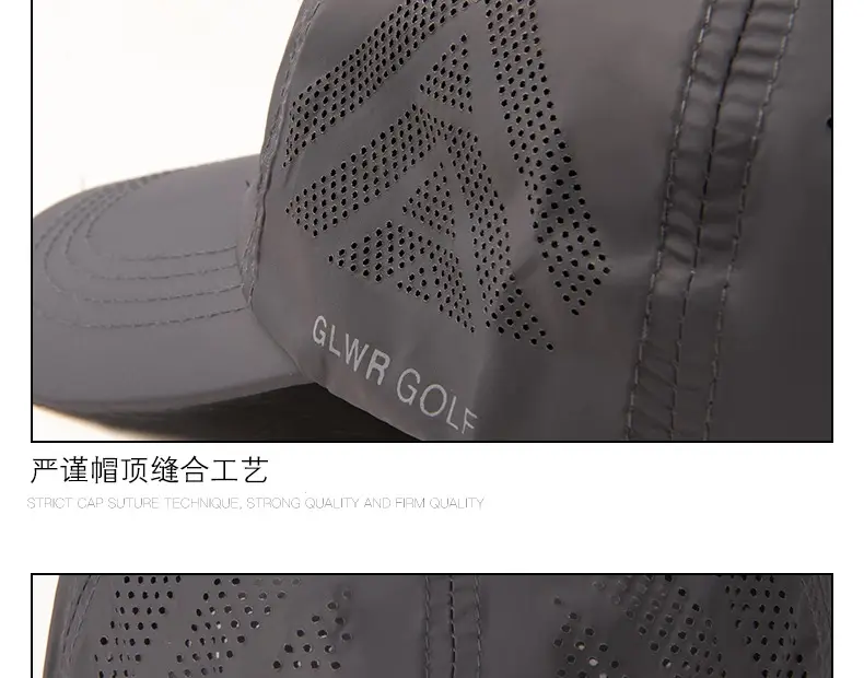 Men's Black Mesh Baseball Cap with Brand Logo — feature 13